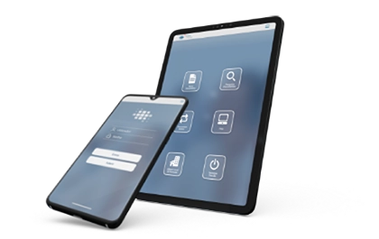 Aplicação iGEST POS num telemóvel para faturação em mobilidade